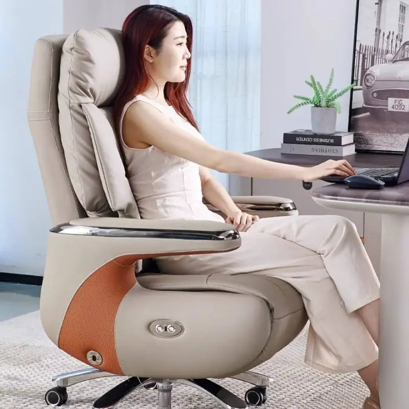 Comfy Armrest Wheels Office Chair Luxury Elegant Ergonomic Recliner Gaming Chairs Design Relaxing Sillas De Oficina Furniture