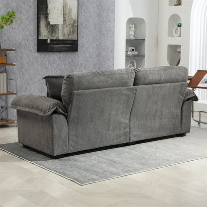 Chenille Small Sofa Loveseat Deep Seat Upholstery Sofa Couch Memory Foam Stylish Couches Set for Living Room Apartment Office