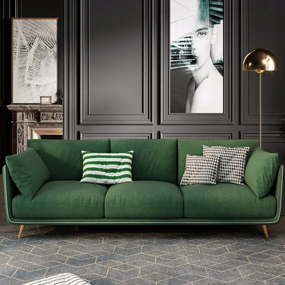 Nordic modern and simple, fabric sofa living room double, three combination small apartment light luxury Internet