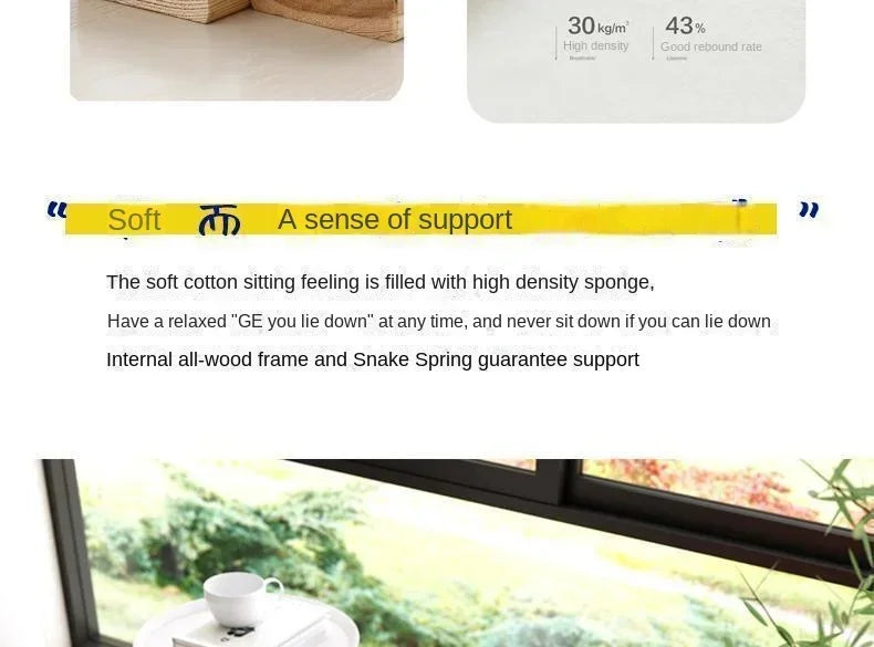 Casual Fabric Single Sofa Nordic Simple Living Room Furniture with Armrest and Backrest Lounge Chair Modern Light Luxury Balcony