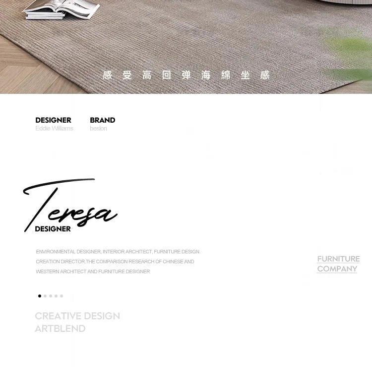 The first layer of cowhide leather sofa living room combination modern simple size apartment cream style leather sofa