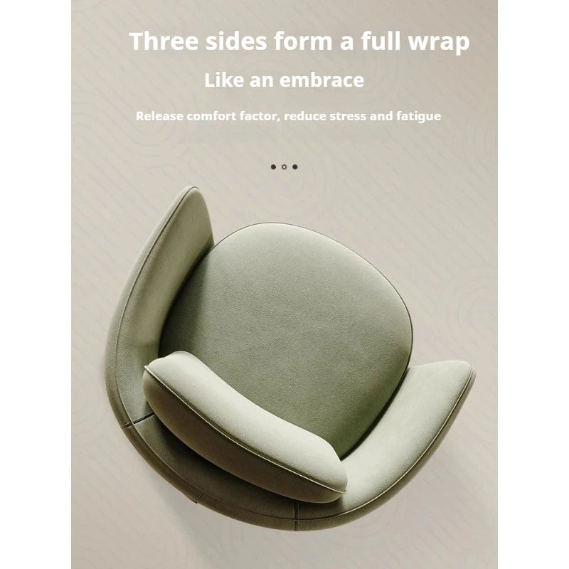 Modern Barrel Swivel Chair 360 Chenille Fabric Accent Chair Upholstered Lounge Chair for Living Room Bedroom Office Waiting Room