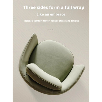 Modern Barrel Swivel Chair 360 Chenille Fabric Accent Chair Upholstered Lounge Chair for Living Room Bedroom Office Waiting Room
