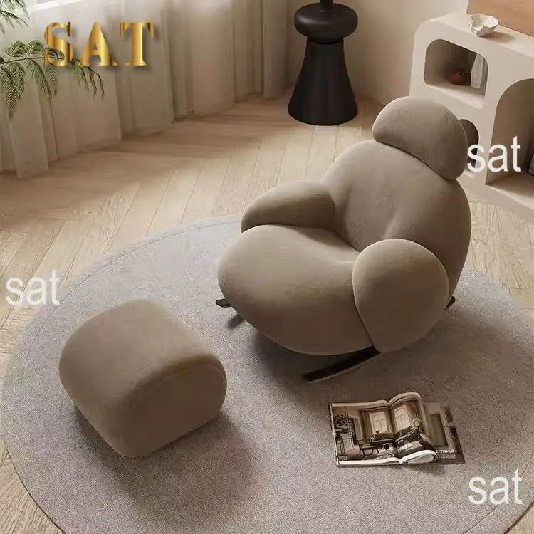 Single Recliner Rocking Chair Living Room Furniture Arm Chaise Leisure Lounge Chair Living Room Modern Leisure Sofa Chairs