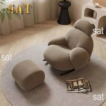 Single Recliner Rocking Chair Living Room Furniture Arm Chaise Leisure Lounge Chair Living Room Modern Leisure Sofa Chairs