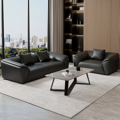 Sofa simple business reception office meeting area leisure rest area three-person coffee table combination