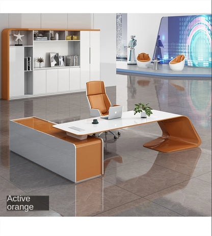 Escritorio De Oficina White Executive Luxury Office Table Office Desk Set Office Furniture Commercial Furniture Schreibtisch