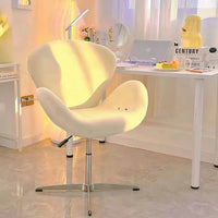 New Computer Chair, Home Bedroom Girls Makeup Chair, Comfortable Sedentary Dressing Table Stool, Sherpa Lift Swivel Chair