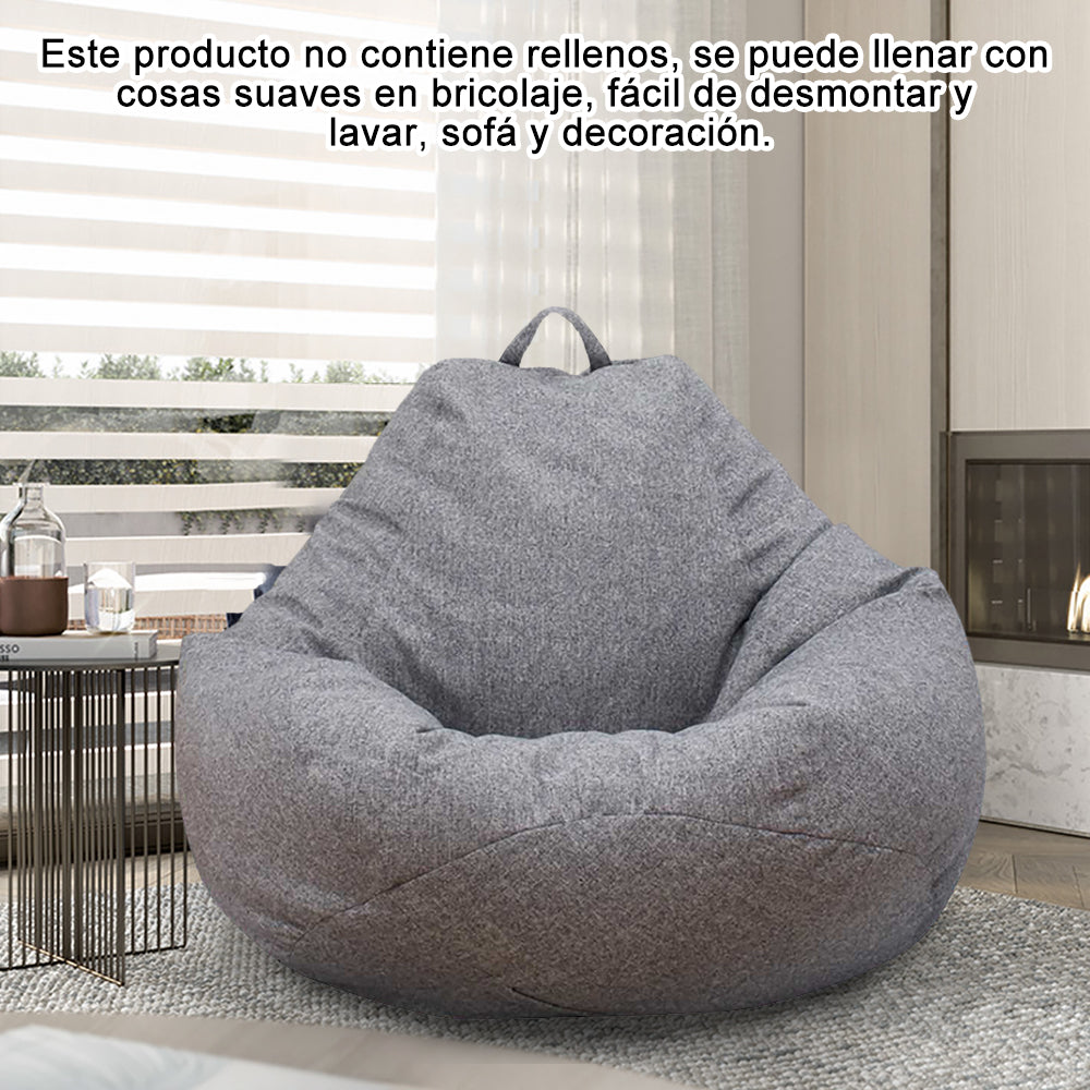 Lazy Sofa Cover Comfortable Large Bean Bag Cover without Filler for Home Bedroom Adults Kids Soft Tatami Chairs Covers Beanbags