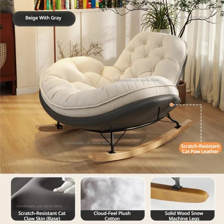Simplicity Vanity Chaise Lounge Luxury Leisure Modern Suede Chaise Lounge Comfort Ergonomics Living Room Furniture Taburete Lsyy