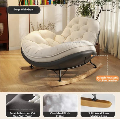 Simplicity Vanity Chaise Lounge Luxury Leisure Modern Suede Chaise Lounge Comfort Ergonomics Living Room Furniture Taburete Lsyy