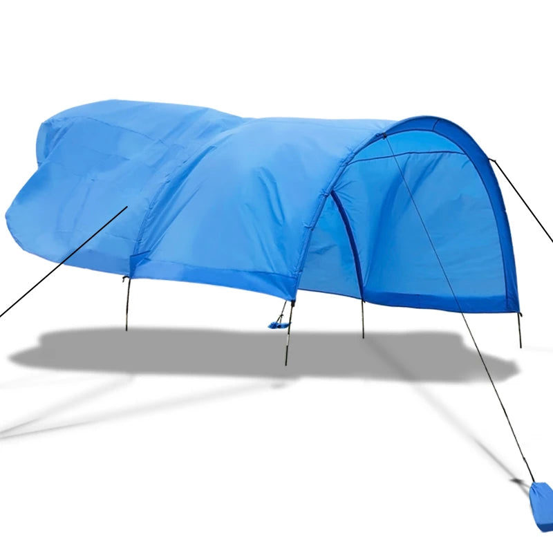 WESTTUNE Portable Beach Shade Compact Wind-Powered Beach Canopy Foldable Outdoor Sun Shelter Beach Tent for 8 People 200 Sq. Ft.