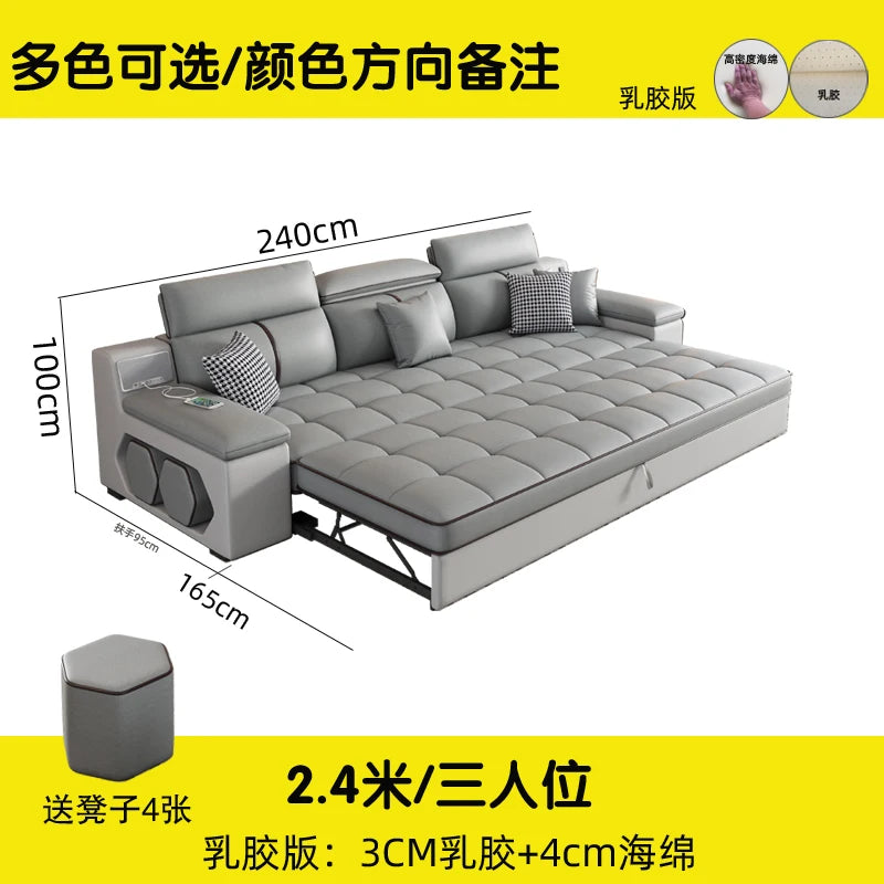 Multifunctional Nordic Recliner Sofas Bed Floor Foldable Modern Sofas Living Room Luxury Divani Da Soggiorno Home Furniture