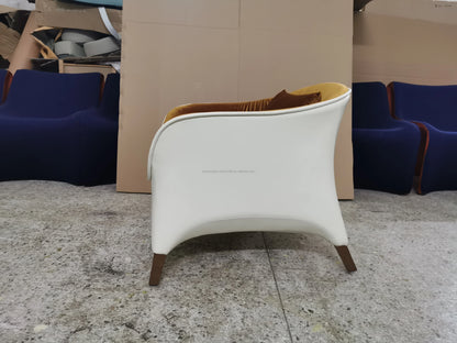 Nordic Luxury Design Solid Walnut Wood Reception Chair Simple Home Hospitality Club Furniture Living Room Hotel Net Red Leisure