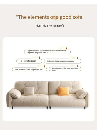 Large  Apartment Sofa Wood Lounge  Puffs Recliner Longer Sofa Modern Designer Luxury Nordic Muebles Para El Hogar Home Furniture