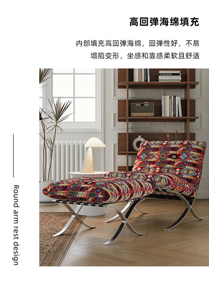 Medieval Barcelona single sofa designer single chair living room balcony leisure chair