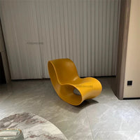 European Plastic Living Room Chairs Creative Rocking Chair Living Room Furniture Lazy Single Sofa Chair Designer Lounge Chair