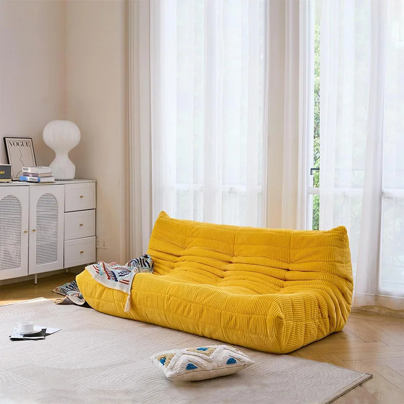 Custom caterpillar lazy sofa reclining sleeping bedroom balcony tatami Internet celebrity single sofa sofa