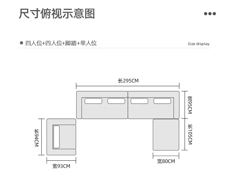 ZZ ZF Light Luxury Leather Solid Wood Sofa Combination Simple Luxury Complete Villa