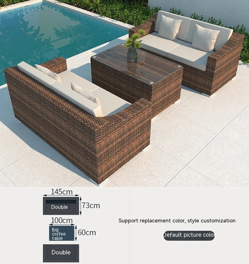 # Rattan Outdoor Wicker Patio Garden Sofa Fancy Sofa and Table Sets