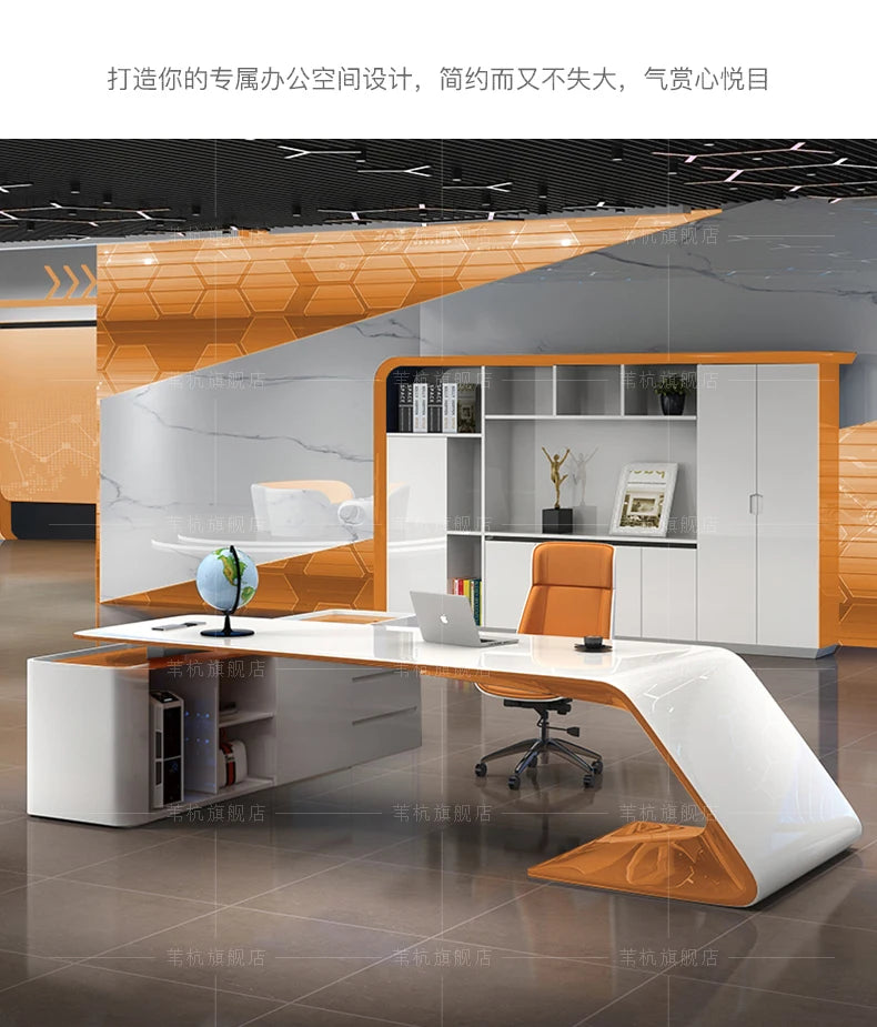 Luxury Conference Office Desk Organizer Standing Modern Customized Computer Desks Reception Cute Escritorio Oficina Furniture