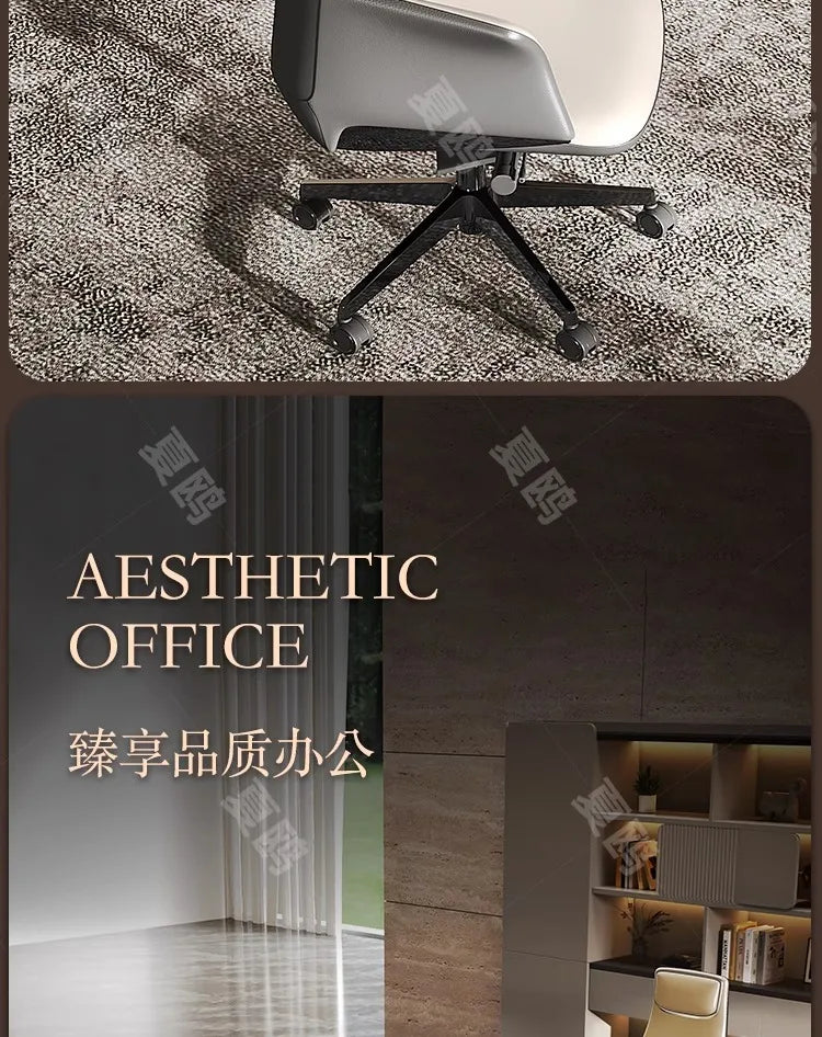 High Quality Light LuxuryOffice Desk Boss L Shaped Work Manager Computer Desks Executive Shelf Escritorio Oficina Furniture