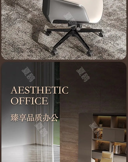 High Quality Light LuxuryOffice Desk Boss L Shaped Work Manager Computer Desks Executive Shelf Escritorio Oficina Furniture