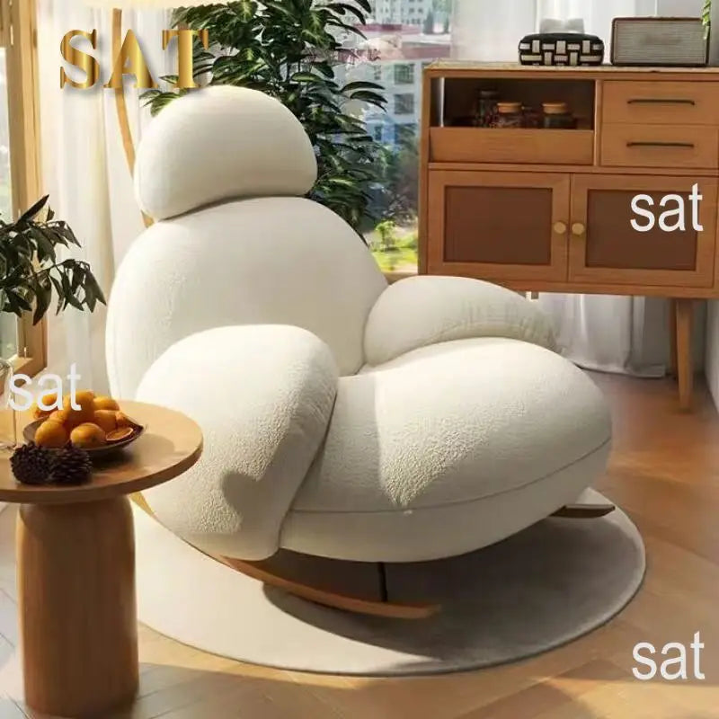 Single Recliner Rocking Chair Living Room Furniture Arm Chaise Leisure Lounge Chair Living Room Modern Leisure Sofa Chairs