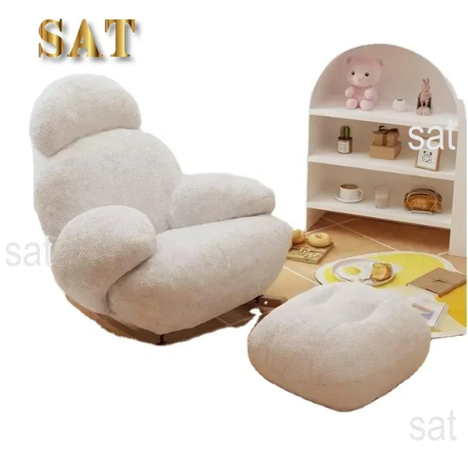 -Big White pink Brown Grey Couch Sleep Bedroom Single Rocking Chair Balcony Lounge Sofa