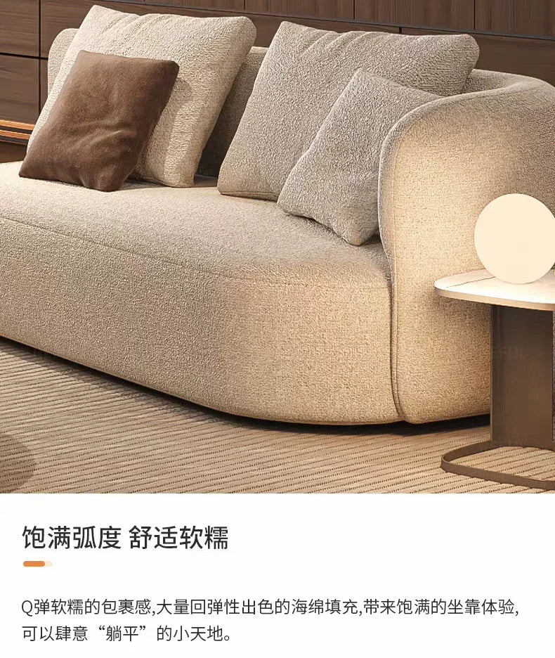 M78 Minimalist sofa large apartment living room special-shaped corner fabric, modular combination sofa