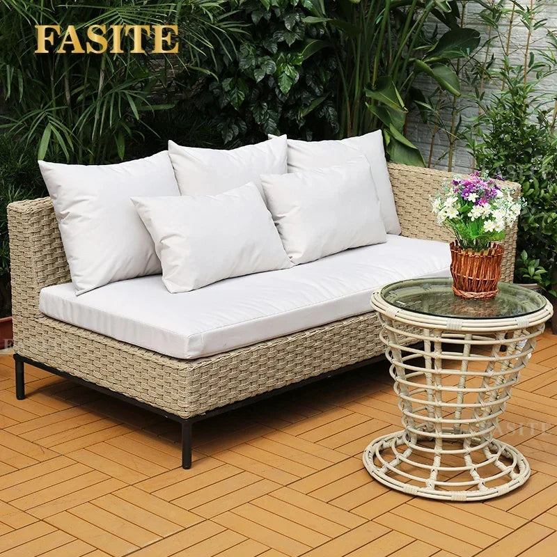 Stylish Outdoor rattan chairs, sofas, courtyards, gardens, leisure rattan art sofas, tea table combinations, sunlight rooms