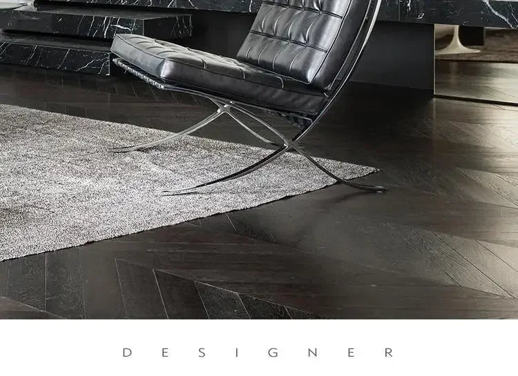 Barcelona Single Sofa Designer Lazy Sofa High-end Italian Living Room Sofa Chair Nordic Light Luxury Leisure Chair