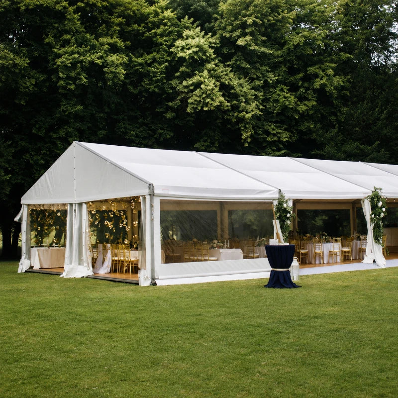 Factory Custom Aluminum Tent Waterproof Large Outdoor Event Wedding Exhibition Shelter PVC Marquee Tent Commercial Banquet Tent