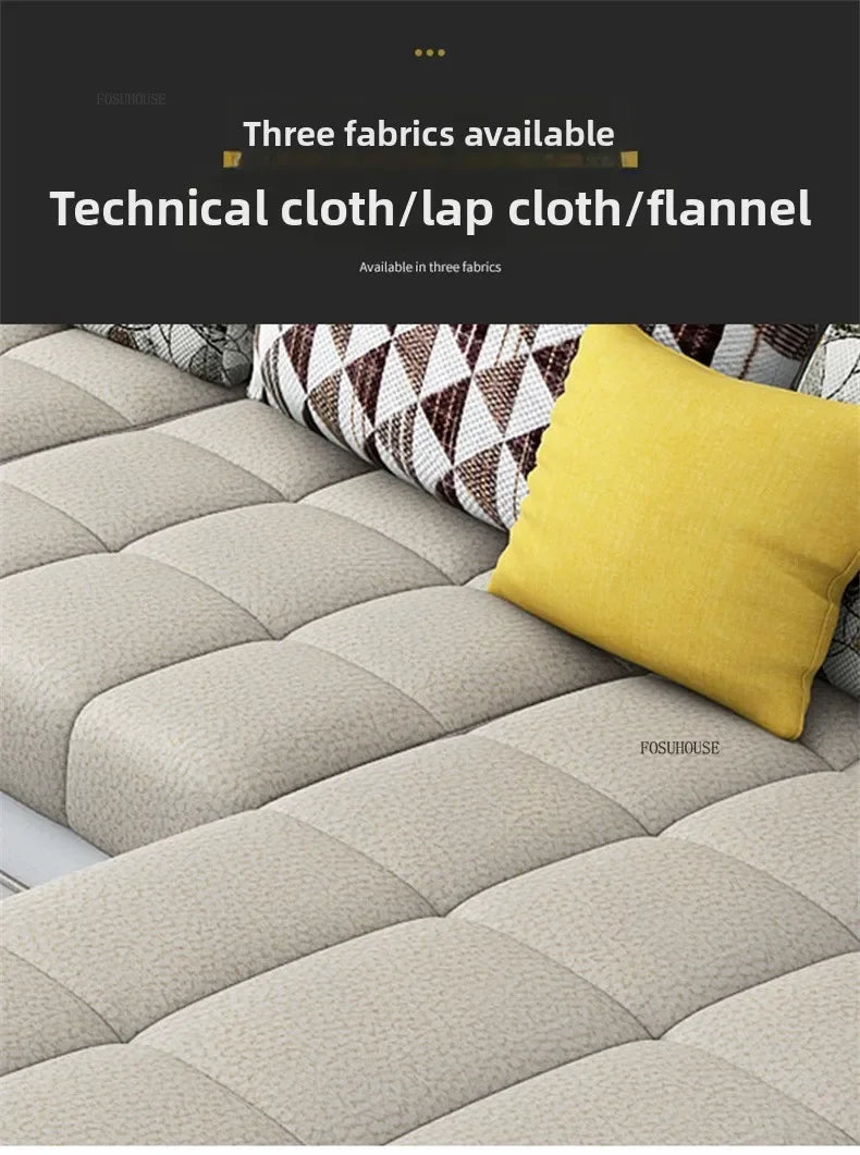 Luxury U-Shape Tech Fabric Living Room Sofas Sets with USB Villa Recliner Sofas Design Modularity Sofa for Living Room Furniture