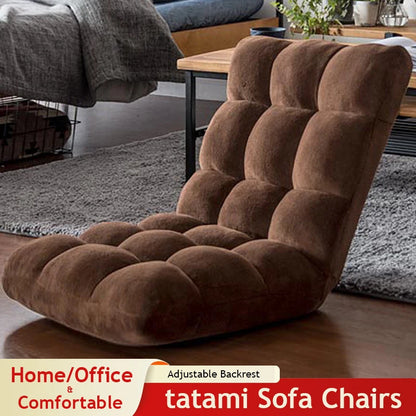 Multifunctional Simple Leisure Single Sofa Chair Recycled Foam Folding Adjustable backrest Floor Chair for Living Room Study