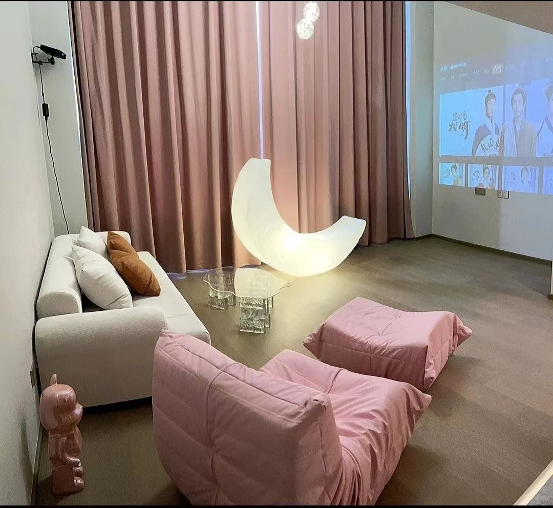 Lazy sofa, togo caterpillar sofa, light luxury, simple Internet celebrity creative chair, suede freehand space recliner
