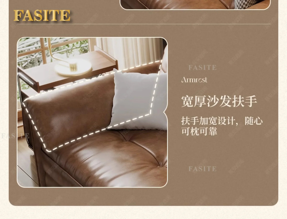 Portable Minimalist Brown Sleep Sofa Faux Leather Designer Loveseat   Sofa Couch Cloud  Living Room Furniture