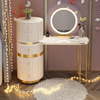 Bedroom Italian Light Luxury Dressing Table Wind Storage Cabinet One Small Apartment Makeup Dresser