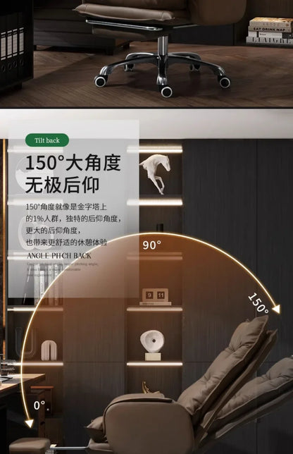 Modern Business Boss Office Chair, Bedroom Office Computer Chair, Sitting Room Comfortable Leisure Chair, Home Furniture