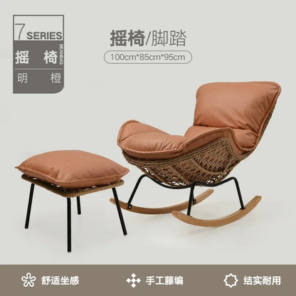 Adult leisure lazy sofa recliner balcony light luxury sofa chair household living room outdoor rocking chair