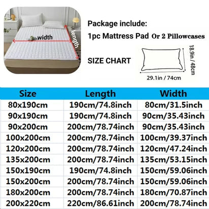 1PC Soft Fibre Waterproof Mattress Cover Thickened Breathable Diaper Proof Foldable Household