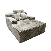 SofaVacuum Compression Sofa Living Room Villa Bedroom Cinema Lounge Chair Fabric Big Stripe Lazy Sofa Bed