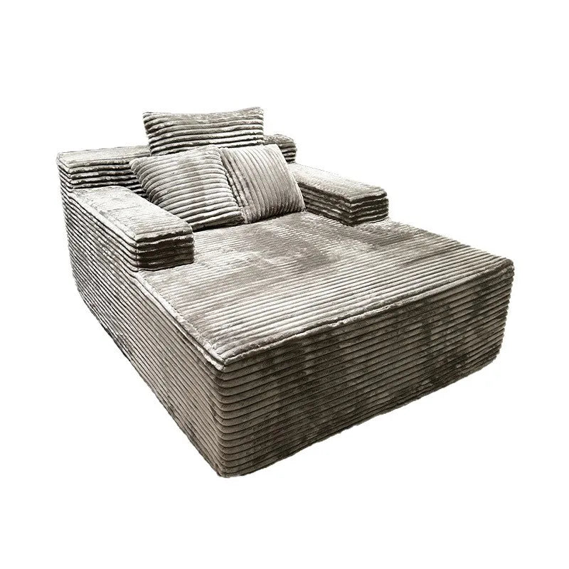 SofaVacuum Compression Sofa Living Room Villa Bedroom Cinema Lounge Chair Fabric Big Stripe Lazy Sofa Bed