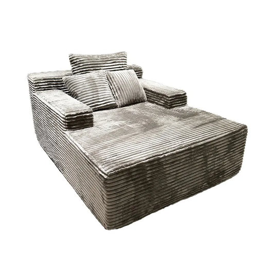 SofaVacuum Compression Sofa Living Room Villa Bedroom Cinema Lounge Chair Fabric Big Stripe Lazy Sofa Bed