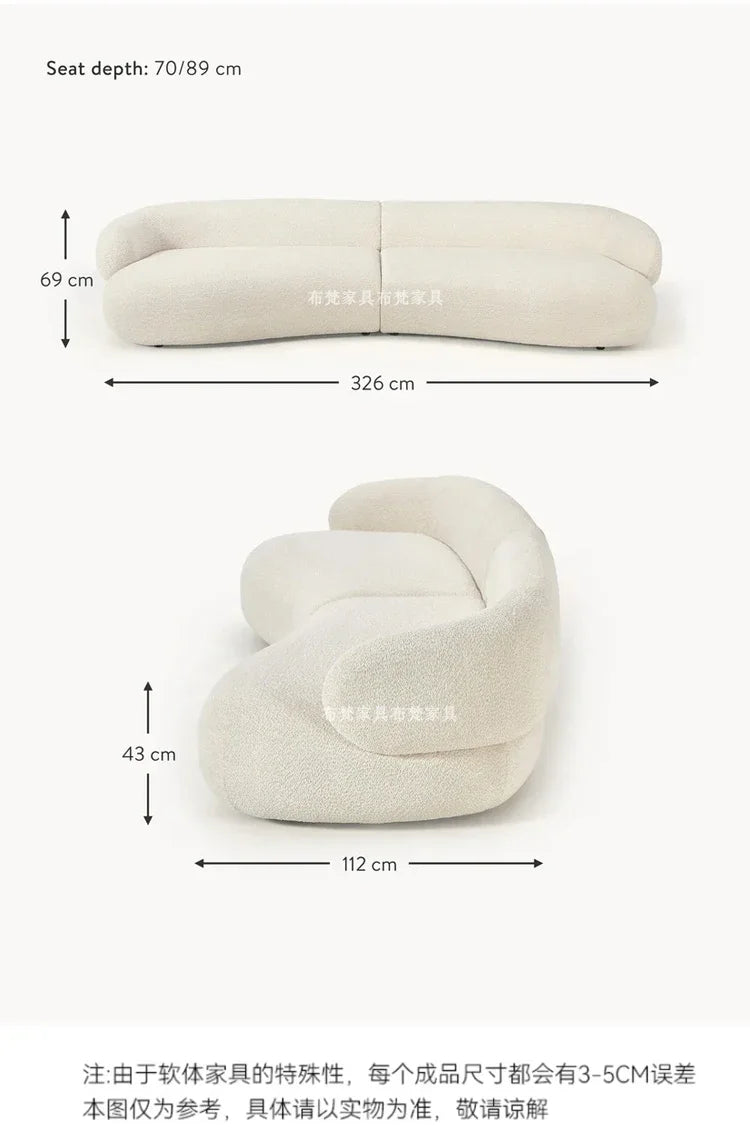 Designer Lounge Living Room Sofas Children Luxury Modern Nordic Sofas Canape Outdoor Curved Wood Divano Lounge Suite Furniture