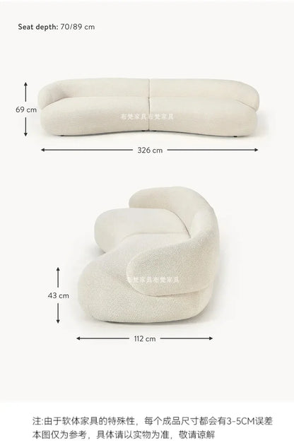 Designer Lounge Living Room Sofas Children Luxury Modern Nordic Sofas Canape Outdoor Curved Wood Divano Lounge Suite Furniture