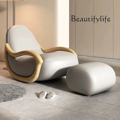 VV X Italian Support Living Room Chairs Simple White Lazy Designer Recliner Chairs Armchair Sofa Comfy Fauteuil Salon Home Furni