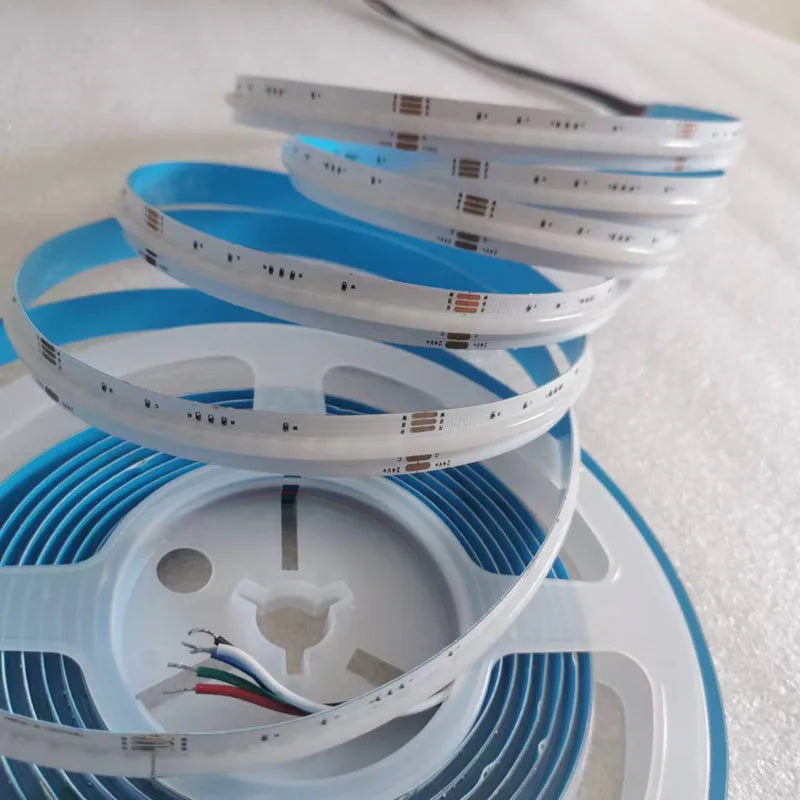 COB RGBCCT Waterproof IP67 DC24V LED Strip Light  84RGB CCT Dotless Flexible FCOB LED Tape Ribbon Lamp for Room Decoratio0LEDs/m