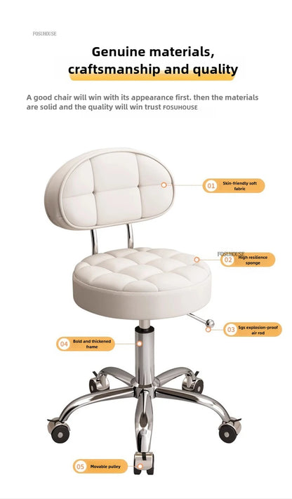 Backrest Pedicure Chair Barber Shop Pulley Hairdressing Chairs Lifting Manicure Stool Design Hair Salons Furniture Barber Chair