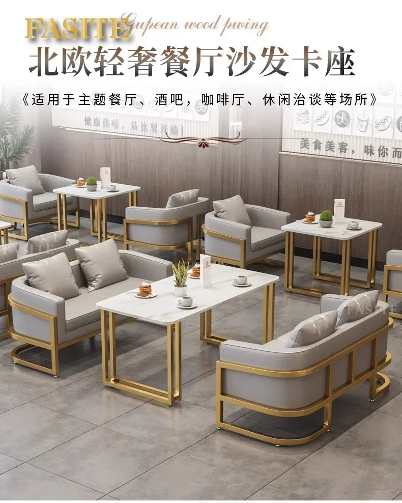 Linlamim Fabric Sofa Set Furniture Living Room Sofa Set with Desk and Stools / Big U Shape Cloth Couch Sofas for Home Furniture